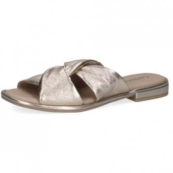 Caprice Pantolette 9-27100-42 Goldfarben