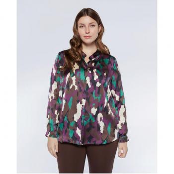 Camisa de mujer Fiorella Rubino con cuello mao