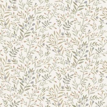 Neutral Scrubbable Leafy Trail Vinyl
