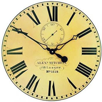 Roger Lascelles Klassische Wanduhr aus Glas, Modell GAL