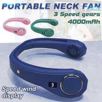 CoolNeck Pro: 3‑Geschwindigkeits-Hängerventilator mit doppelter Luftstrom