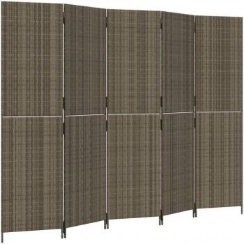 Pannello Divider 5 Ante – Grigio Intreccio + Acciaio