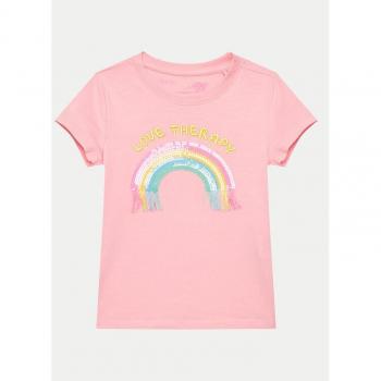 T-shirt Rosa con Paillettes e Stile Love Therapy