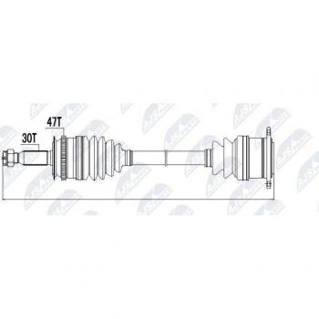 NTY NPW-MS-001 Essieu Avant Droit
