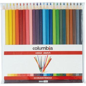 Columbia Colour Sketch Full Length Coloured Pencil Case of 24