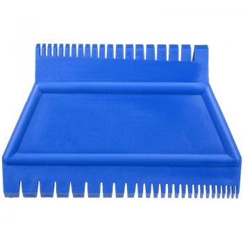 DIY Rubber Graining Scraper Tool 4.7 Inch for Wall Decoration MS15 Blue