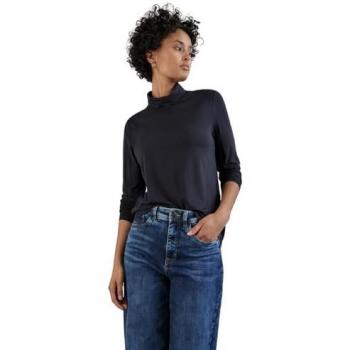 Street One Damen Rollkragen-Shirt in Blau