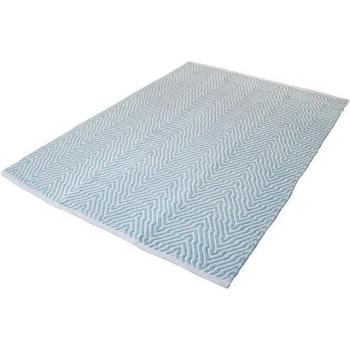 Calo-Deluxe Teppich „Luba 433“ – Handgewebt, blau (Türkis), 3 Größe, 120 × 170 cm, 7 mm Höhe