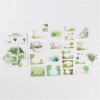 Sky City Series 40pcs Pocket Stickers for DIY Projects