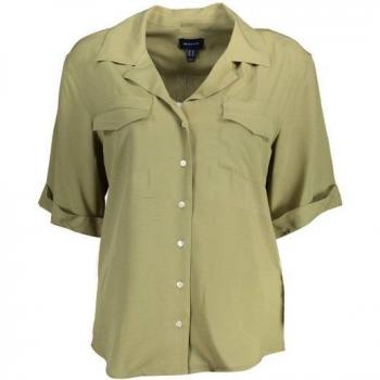 Gant Womens Short Sleeve Green Shirt Size S