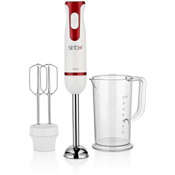 PowerBlend 0,8 L Licuadora Sinbo SHB‑3112 con Botones y Accesorio de Inmersión