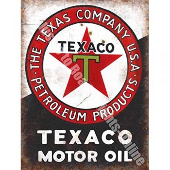 Metallo decorativo Texas benzina vintage