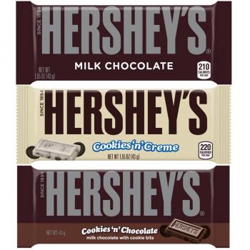 Hershey’s Premium Riegelmix: Milchschokolade + Cookies’n Cream & Cookies’n Chocolate