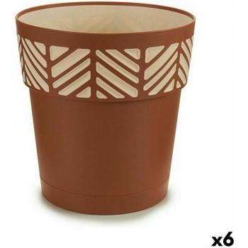 Pot de Plantes Orfeo Beige 25x25 cm avec Auto-arrosage