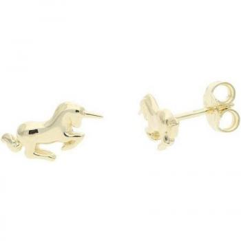 Einhorn Ohrstecker aus 925 Silber von JuwelmaLux