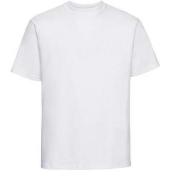 Camiseta Básica de Algodón para Hombre M Blanca