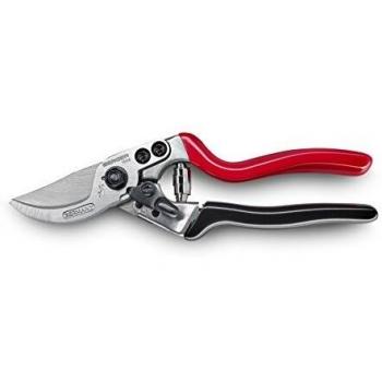 Tijeras Ergónomicas Berger 215 mm Empuñadura Giratoria – Plata, Rojo, Negro