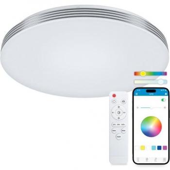 Plafón SmartLED Ksix Boreal, RGBIC + CCT, Diámetro 38,5 cm, 5.600 lm, 52 W, App iLink, Blanco