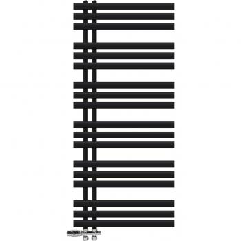 Radiador toallero Iron EM 600x1400 mm Negro Mate: Estufa, Termostato Central, Panel Recto