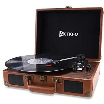 AETKFO Vinyl Player with RCA & USB Output