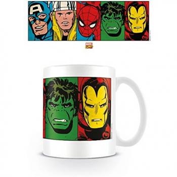 Bunte Marvel Figuren Tasse