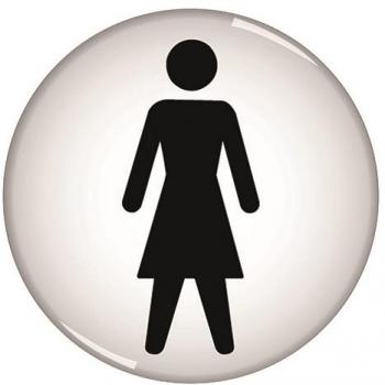 Domed Sign Women Symbol 60mm