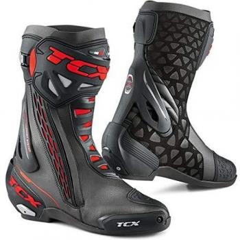 TCX RT Racing Moto Boots – Black/Red, 44