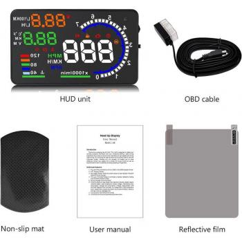 HD Kopf hoch Anzeige für Auto mit OBD2 Verbindung