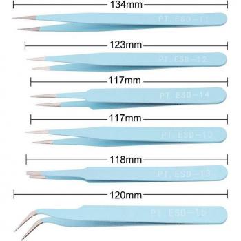 Outils de Modélisme : 6 Brucelles ESD
