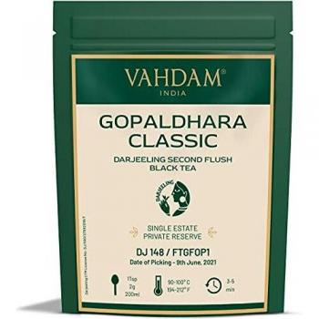 Darjeeling Black Tea – Gopaldhara 2021 Second Flush (100% Pure, 50+ Cup Brew)
