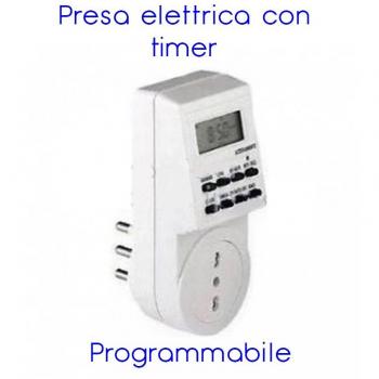 Presa Elettrica Temporizzata 230 V con Timer Settimanale e 24 Ore