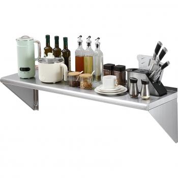 MOPHORN Vevor Mensola Acciaio Inox 1219x457mm – Mensola da Parete Versatile