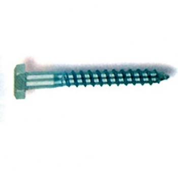 GFD Tirafondo Madera Hexagonal M6×25 Din571 Zincado y Ado Blanco