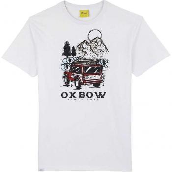 T-shirt Oxbow Treck manica corta bianca nera rossa