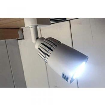 Faro LED 10W Bianco Neutro Carcassa Bianca Angolo Regolabile 24-60 Gradi