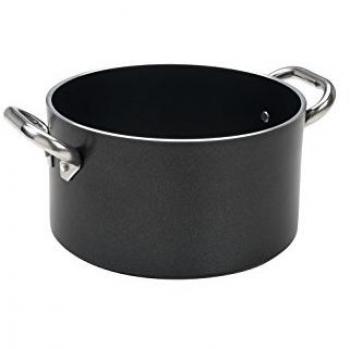 Pentola Grassa AlBlack 36 cm – Dimensione Alta, 5 mm spessore, 2 Maniglie