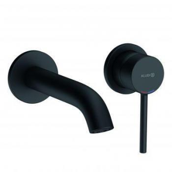 Mitigeur de lavabo noir mat à 2 trous Kludi Bozz