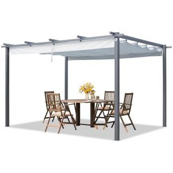 StoneShade Pearl Grey Pergola 3x4