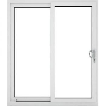 Crystal uPVC White Sliding Patio Door Right to Left with 150mm Cill