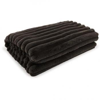 Cocoon Plaid Côtelé Gris Froid