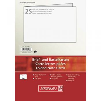 Cartes de correspondance A6 250g blanches