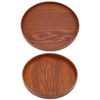Assiette à café en bois