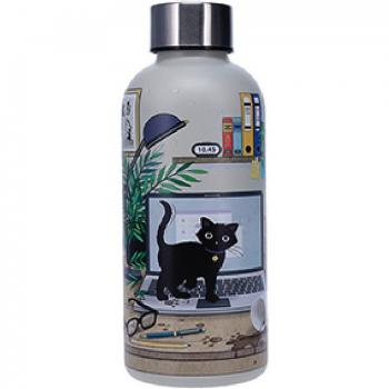Botella Térmica 400 ml Gato en el Ordenador