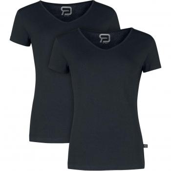 Camiseta Negra Doble Pack para Mujer