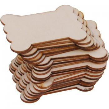 Ribbon and Twine Bobbin Organizer, 40 Wooden Pieces