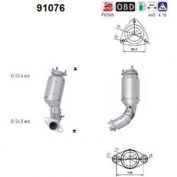 AS 91076 Abgaskatalysator
