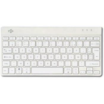 R-Go Tools Tastiera Ergonomica – Tastiera Compatta con Software Break, AZERTY (FR), Bluetooth Blanco