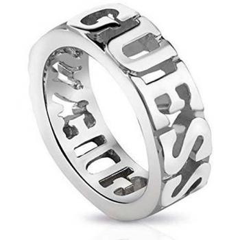 Silbergeprägter Messing-Damenring – Guess Modell UBR82013, Ø 54 mm
