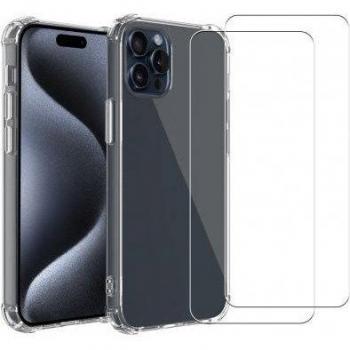 Coque Étanche et Antichoc iPhone 15 Pro Max – 2 Écrans de Protection Transparent