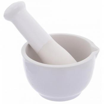 Confezione Mortaio Spezie Orion 8,5 cm Grès Bianco Solido e Semplice